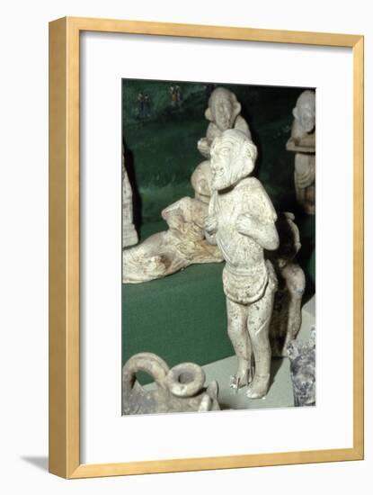 Pipeclay Figure from a Roman Grave, at Colchester, Essex, c60 AD-Unknown-Framed Giclee Print