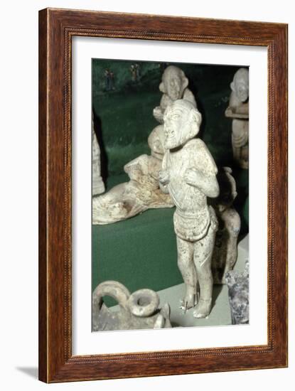 Pipeclay Figure from a Roman Grave, at Colchester, Essex, c60 AD-Unknown-Framed Giclee Print