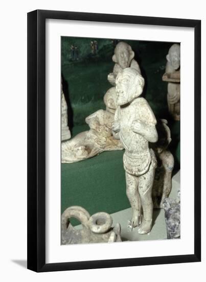 Pipeclay Figure from a Roman Grave, at Colchester, Essex, c60 AD-Unknown-Framed Giclee Print