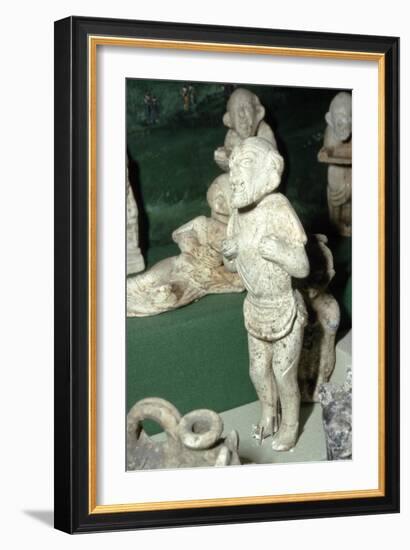 Pipeclay Figure from a Roman Grave, at Colchester, Essex, c60 AD-Unknown-Framed Giclee Print