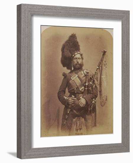 Piper David Muir, 42nd Highlanders-Joseph Cundall and Robert Howlett-Framed Photographic Print