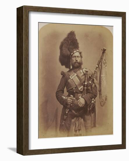 Piper David Muir, 42nd Highlanders-Joseph Cundall and Robert Howlett-Framed Photographic Print