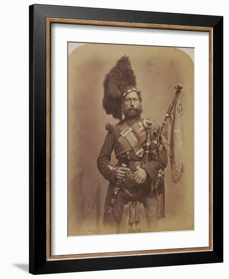 Piper David Muir, 42nd Highlanders-Joseph Cundall and Robert Howlett-Framed Photographic Print