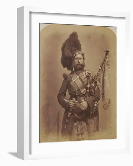 Piper David Muir, 42nd Highlanders-Joseph Cundall and Robert Howlett-Framed Photographic Print