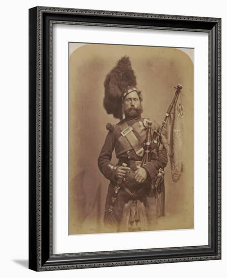 Piper David Muir, 42nd Highlanders-Joseph Cundall and Robert Howlett-Framed Photographic Print