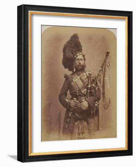 Piper David Muir, 42nd Highlanders-Joseph Cundall and Robert Howlett-Framed Photographic Print