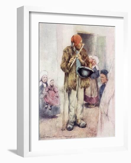 Piper in Brittany 1905-Mortimer Menpes-Framed Art Print