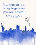 True Courage - Children`s Wizard of Oz Literature Quote Poster-Piper Martin-Mounted Art Print