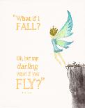 What If You Fly? - Children`s Literature Quote Poster-Piper Martin-Art Print