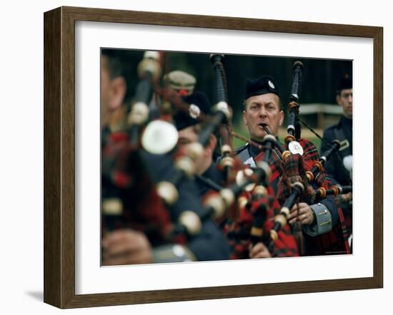 Pipers, Scotland, United Kingdom-Adam Woolfitt-Framed Photographic Print