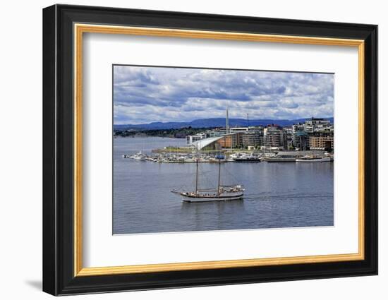 Pipervika Harbour, Oslo, Norway, Scandinavia, Europe-Hans-Peter Merten-Framed Photographic Print