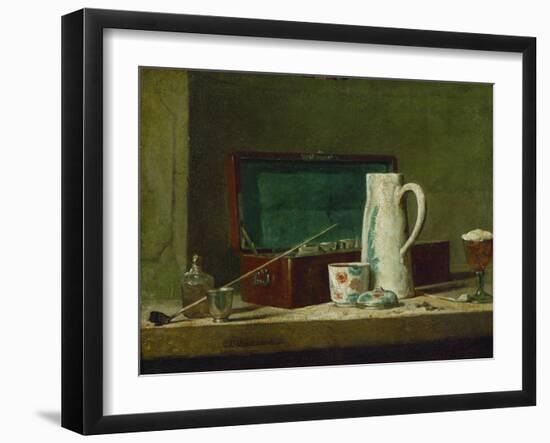 Pipes and Jug-Jean-Baptiste Simeon Chardin-Framed Giclee Print