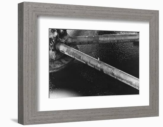 Pipes of an Oil Drilling Platform-null-Framed Photographic Print