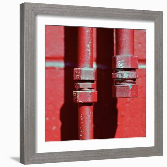 Pipes Square I-Gail Peck-Framed Photographic Print