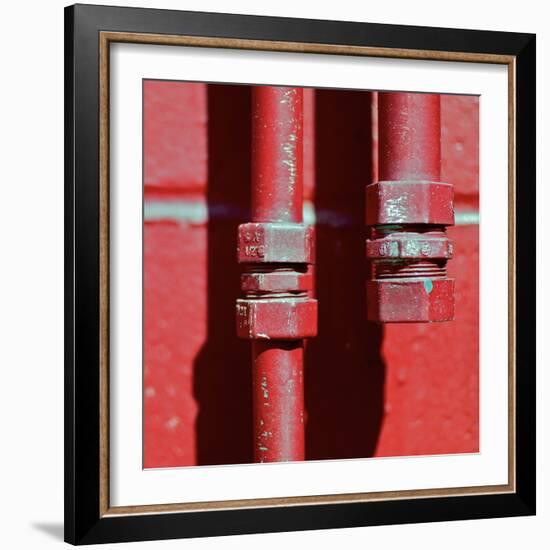 Pipes Square I-Gail Peck-Framed Photographic Print