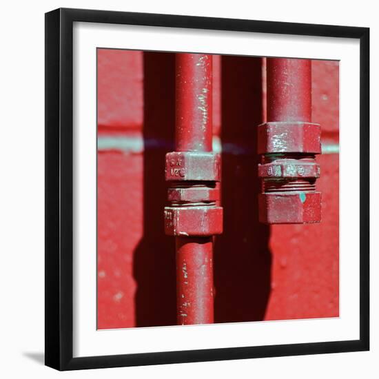 Pipes Square I-Gail Peck-Framed Photographic Print