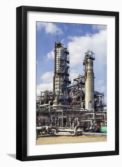 Pipestills At An Oil Refinery-Paul Rapson-Framed Photographic Print