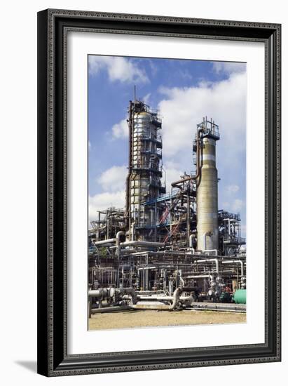 Pipestills At An Oil Refinery-Paul Rapson-Framed Photographic Print
