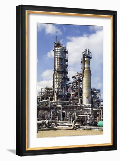 Pipestills At An Oil Refinery-Paul Rapson-Framed Photographic Print