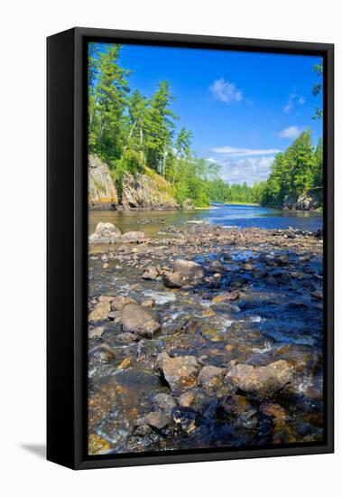 Pipestone Falls, Bwcaw, Minnesota-Steven Gaertner-Framed Premier Image Canvas