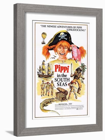 Pippi in the South Seas, (Aka Pippi Langstrump Pa De Sju Haven), Inger Nilsson, 1970-null-Framed Art Print