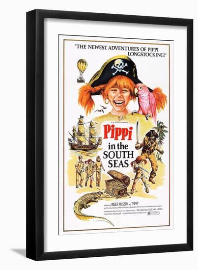Pippi in the South Seas, (Aka Pippi Langstrump Pa De Sju Haven), Inger Nilsson, 1970-null-Framed Art Print