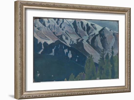 Pir Panjal, from the Series of the Same Title, 1925 (Tempera on Canvas Laid on Cardboard)-Nicholas Roerich-Framed Giclee Print