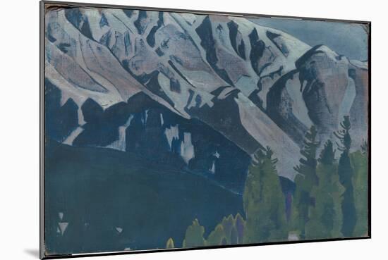 Pir Panjal, from the Series of the Same Title, 1925 (Tempera on Canvas Laid on Cardboard)-Nicholas Roerich-Mounted Giclee Print