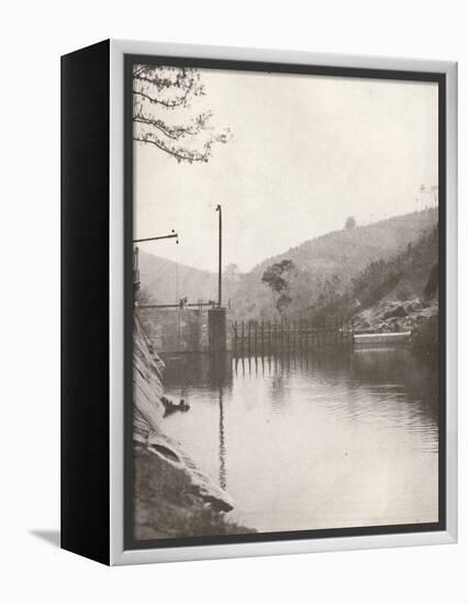 'Pirahy Diversion (Dam from up stream) of the Rio Light and Power Works', 1914-Unknown-Framed Premier Image Canvas