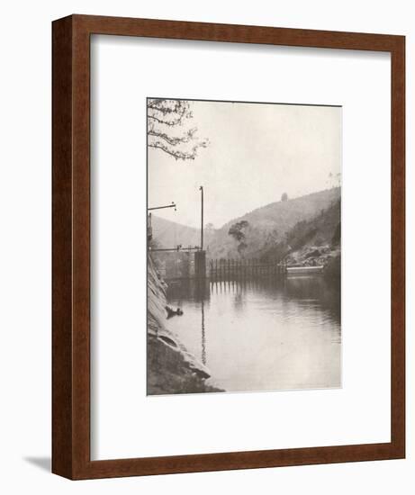 'Pirahy Diversion (Dam from up stream) of the Rio Light and Power Works', 1914-Unknown-Framed Photographic Print