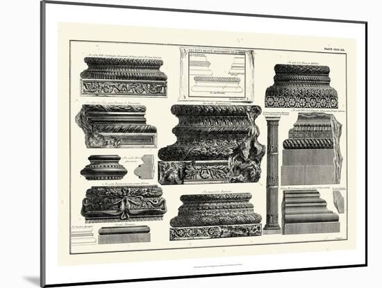 Piranesi Columns-Giovanni Battista Piranesi-Mounted Art Print