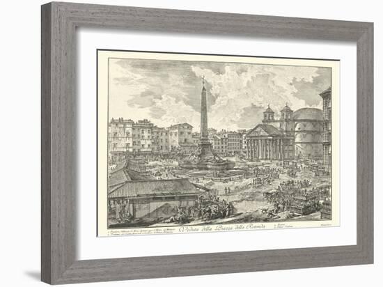 Piranesi View of Rome V natural-Giovanni Battista Piranesi-Framed Art Print