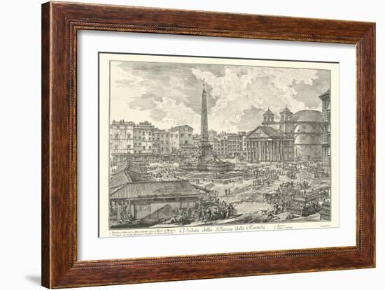 Piranesi View of Rome V natural-Giovanni Battista Piranesi-Framed Art Print