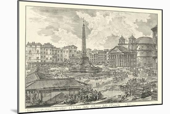 Piranesi View of Rome V natural-Giovanni Battista Piranesi-Mounted Art Print