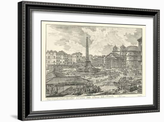 Piranesi View of Rome V natural-Giovanni Battista Piranesi-Framed Art Print