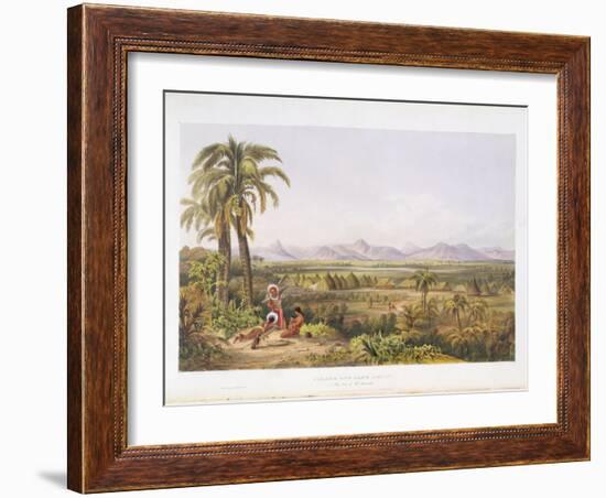 Pirara and Lake Amucu, the Site of El Dorado, from "Views in the Interior of Guiana"-Charles Bentley-Framed Giclee Print