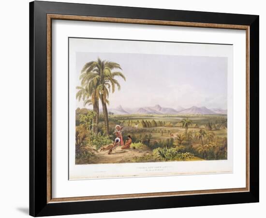 Pirara and Lake Amucu, the Site of El Dorado, from "Views in the Interior of Guiana"-Charles Bentley-Framed Giclee Print