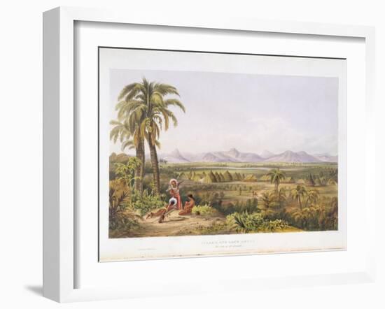 Pirara and Lake Amucu, the Site of El Dorado, from "Views in the Interior of Guiana"-Charles Bentley-Framed Giclee Print