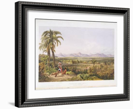 Pirara and Lake Amucu, the Site of El Dorado, from "Views in the Interior of Guiana"-Charles Bentley-Framed Giclee Print