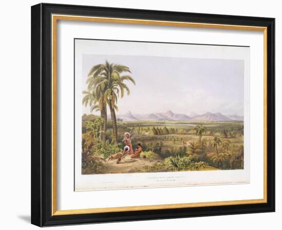 Pirara and Lake Amucu, the Site of El Dorado, from "Views in the Interior of Guiana"-Charles Bentley-Framed Giclee Print