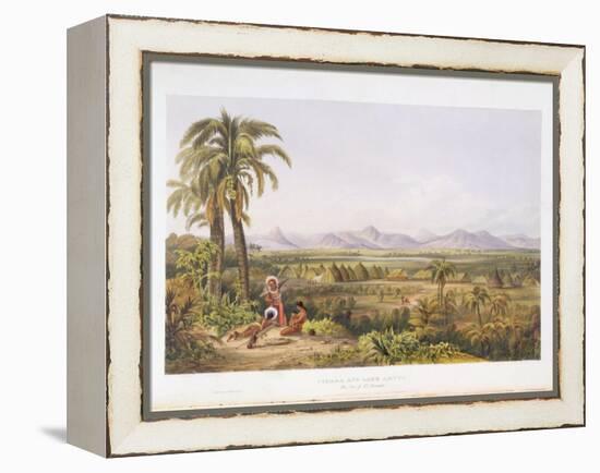Pirara and Lake Amucu, the Site of El Dorado, from "Views in the Interior of Guiana"-Charles Bentley-Framed Premier Image Canvas