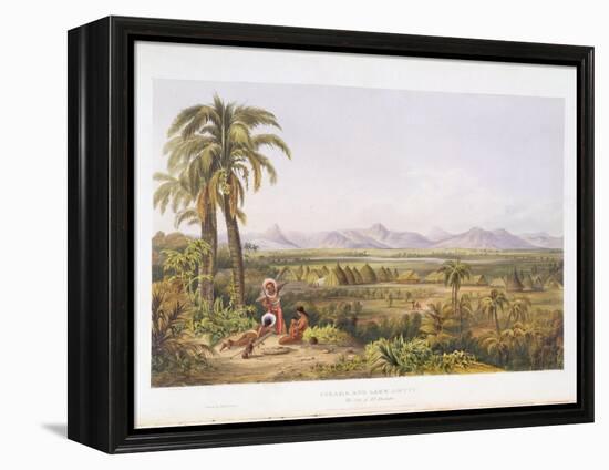 Pirara and Lake Amucu, the Site of El Dorado, from "Views in the Interior of Guiana"-Charles Bentley-Framed Premier Image Canvas