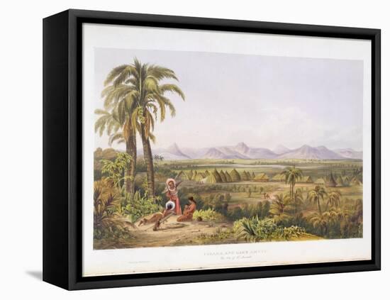 Pirara and Lake Amucu, the Site of El Dorado, from "Views in the Interior of Guiana"-Charles Bentley-Framed Premier Image Canvas