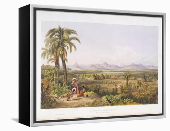 Pirara and Lake Amucu, the Site of El Dorado, from "Views in the Interior of Guiana"-Charles Bentley-Framed Premier Image Canvas