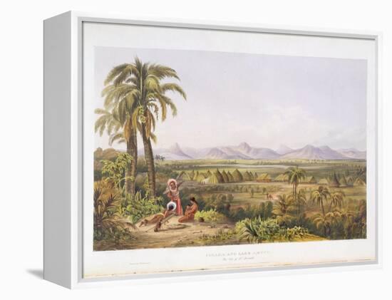 Pirara and Lake Amucu, the Site of El Dorado, from "Views in the Interior of Guiana"-Charles Bentley-Framed Premier Image Canvas
