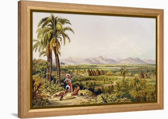 Pirara and Lake Amucu, the Site of Eldorado, Printed by Georges Barnard-Charles Bentley-Framed Premier Image Canvas