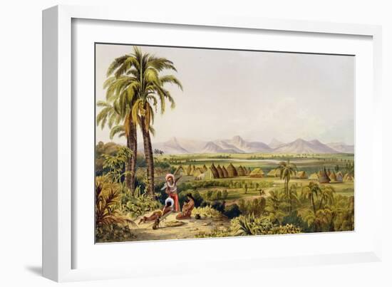 Pirara and Lake Amucu, the Site of Eldorado, Printed by Georges Barnard-Charles Bentley-Framed Giclee Print