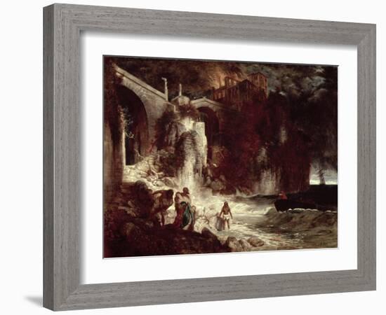 Pirate Assault on a Coastal Fort, 1872-Arnold Bocklin-Framed Giclee Print