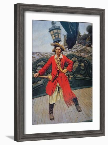 Pirate Chief-Howard Pyle-Framed Giclee Print