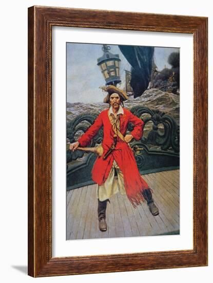 Pirate Chief-Howard Pyle-Framed Giclee Print